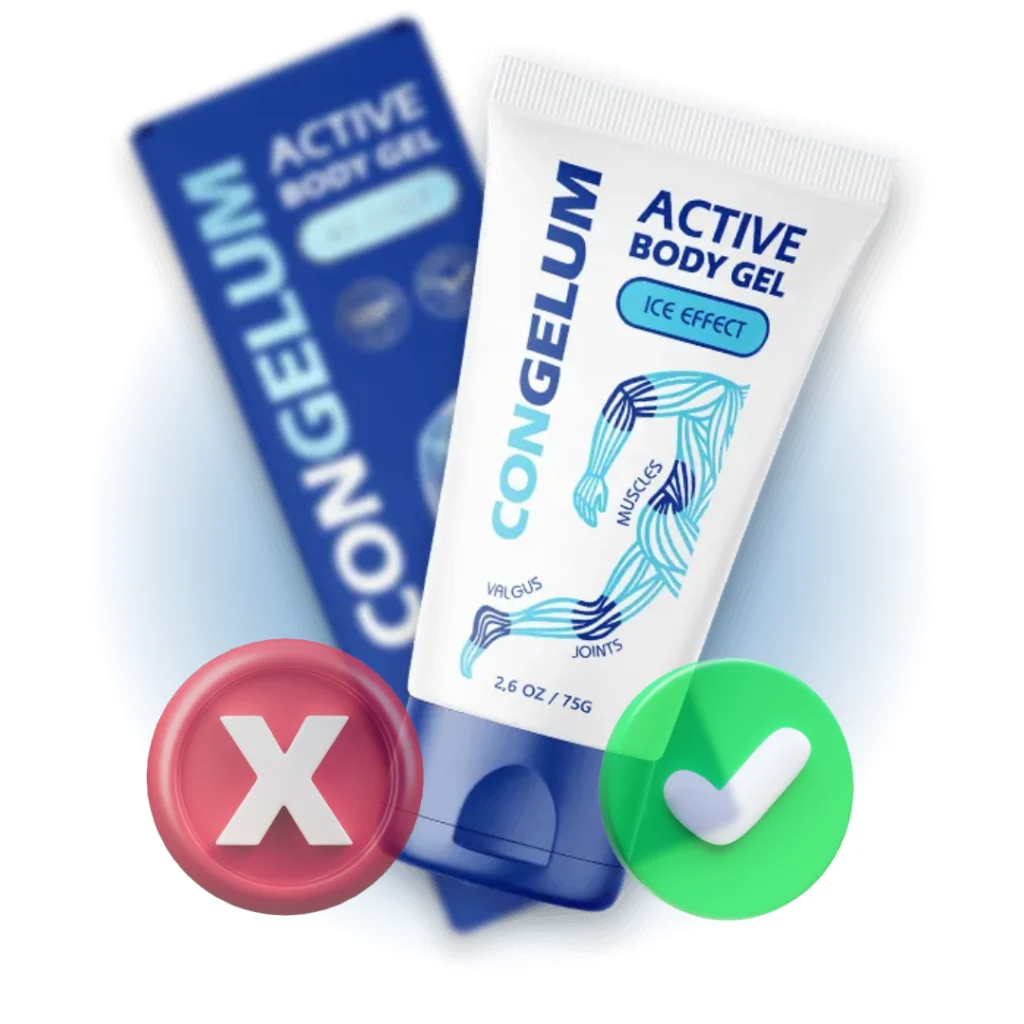 image de congelum avec symbole d'avantages et d'inconvénients